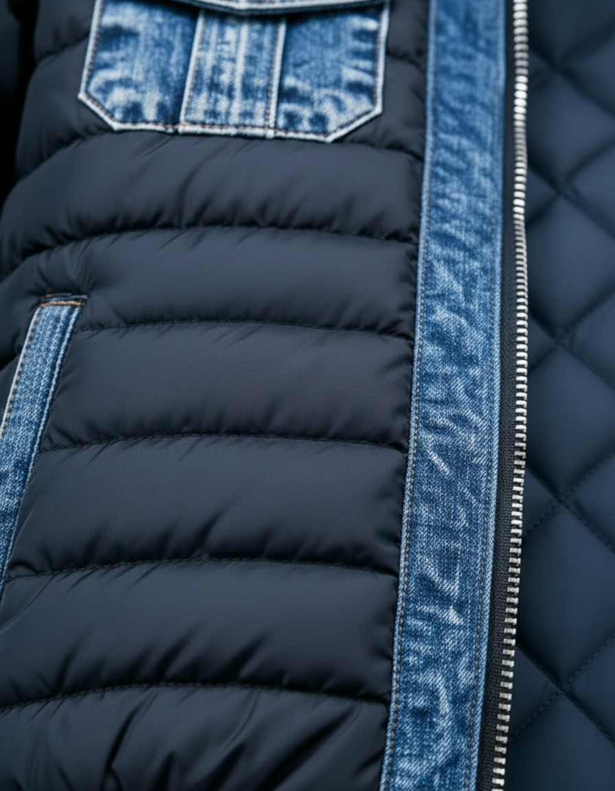 Chaqueta de vaquero acolchado