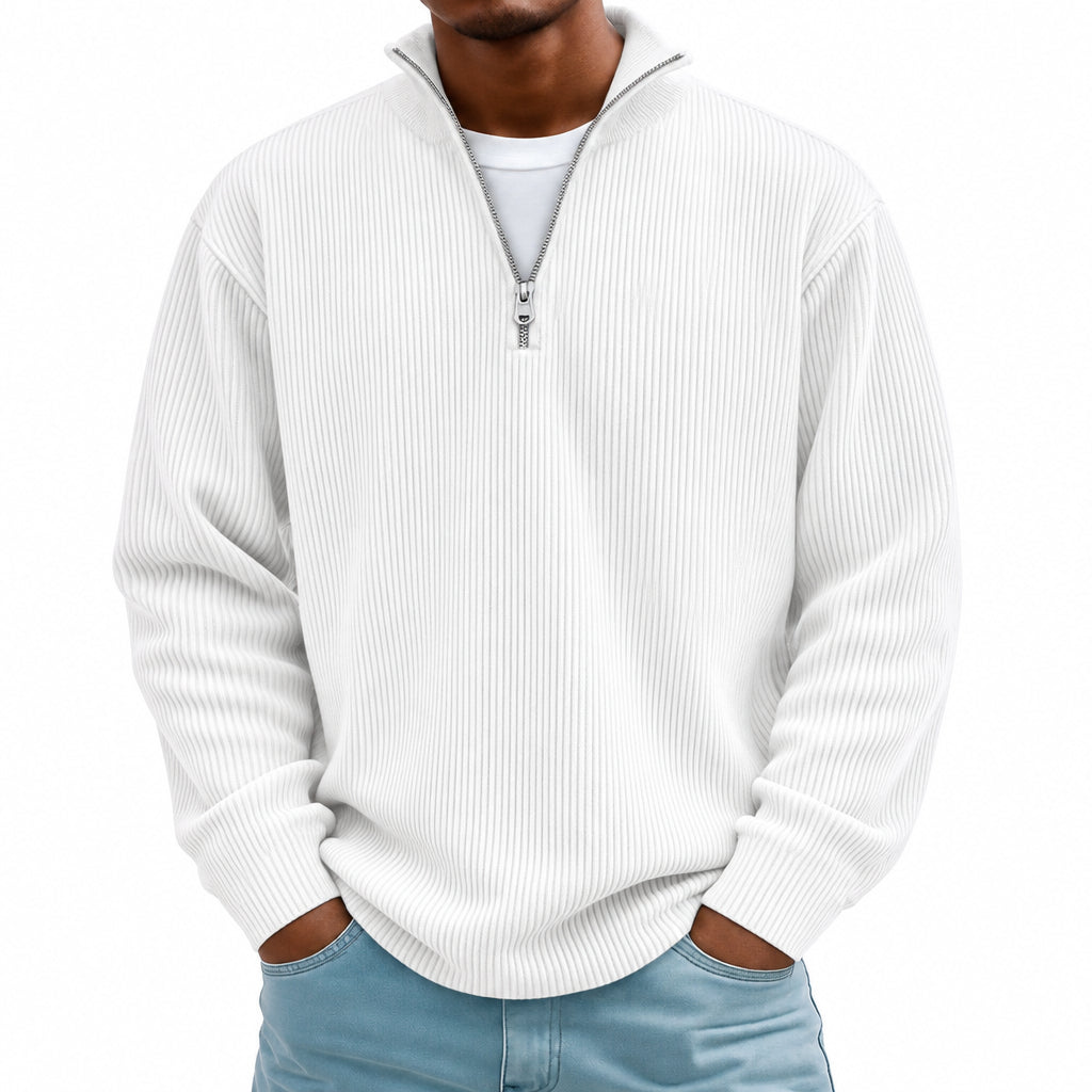 Jersey de cuello con cremallera